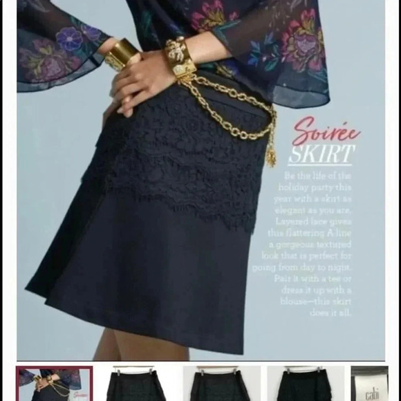 Black CAbi Soirée Skirt M - Picture 4 of 4